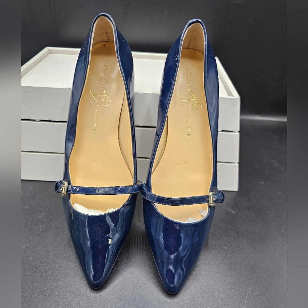 Ivanka Trump Blue Mary-Jane flats
